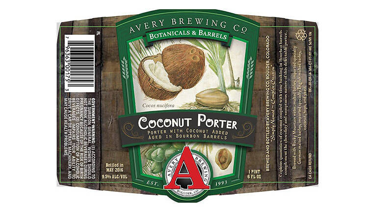 Coconut Porter, Avery Brewing Company, Boulder, CO