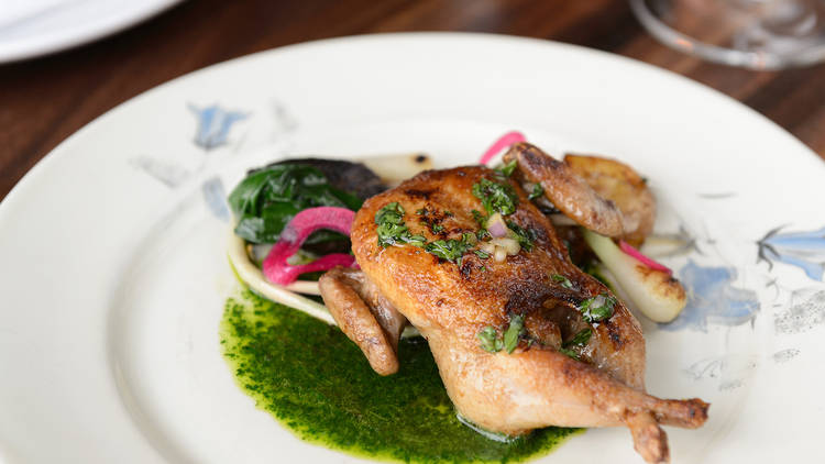 Grilled quail at Schilling