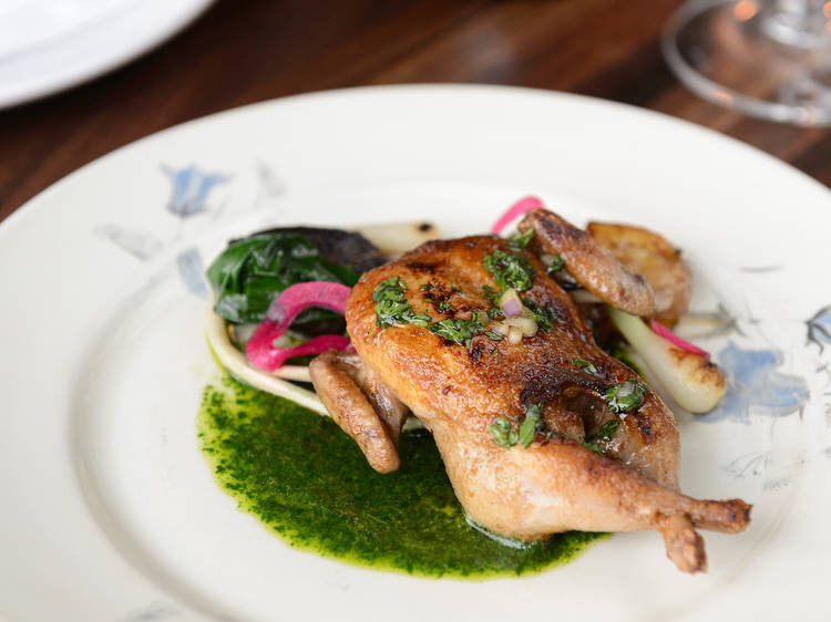 Grilled quail at Schilling