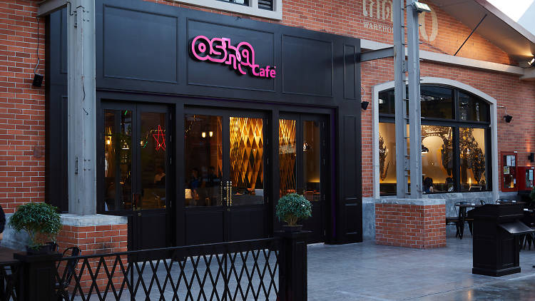 The entrance of Osha Cafe