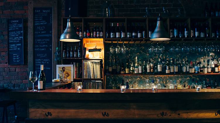 The interior of Underwood Wine Bar in Fitzroy North