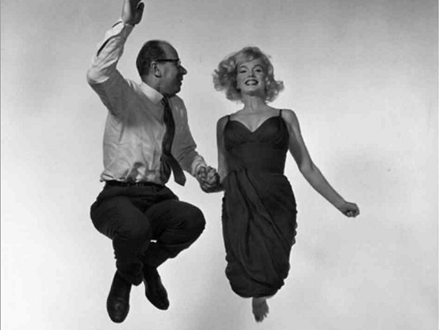 Marilyn Monroe i Philippe Halsman, 1954. Marilyn Monroe i Philippe Halsman, 1954.