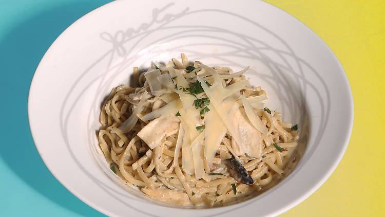 Black Truffle Linguini at Greyhound Café 