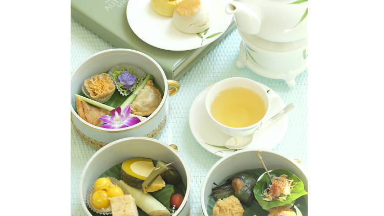 The Oriental afternoon tea set at Mandarin Oriental Bangkok