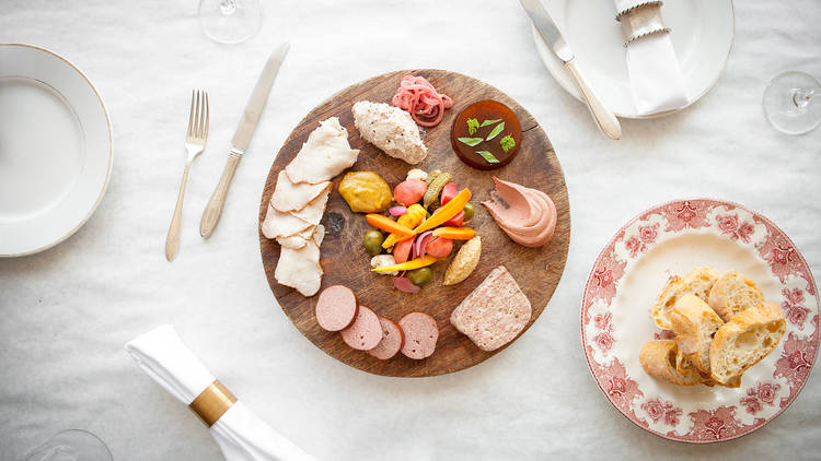 Assiette de charcuterie at Terrine