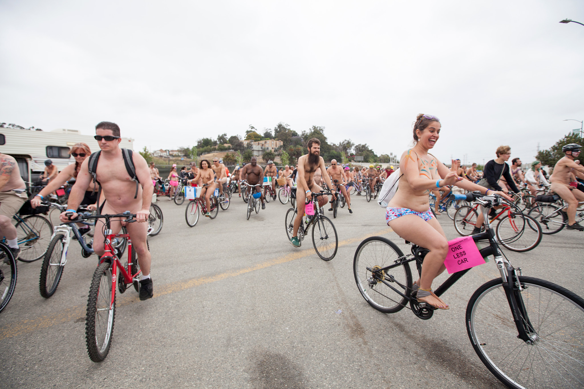 World Naked Bike Ride Los Angeles 2016.