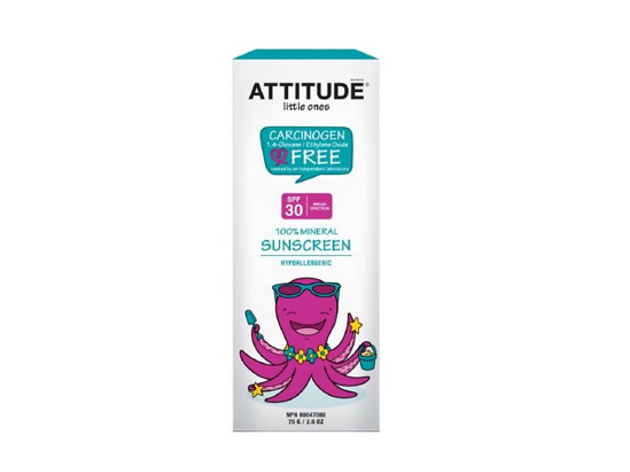 ATTITUDE Little Ones 100% Mineral Sunscreen, Fragrance Free, SPF 30 ATTITUDE Little Ones 100% Mineral Sunscreen, Fragrance Free, SPF 30