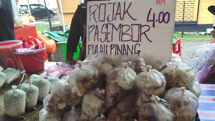 Rojak pasembur and cendol