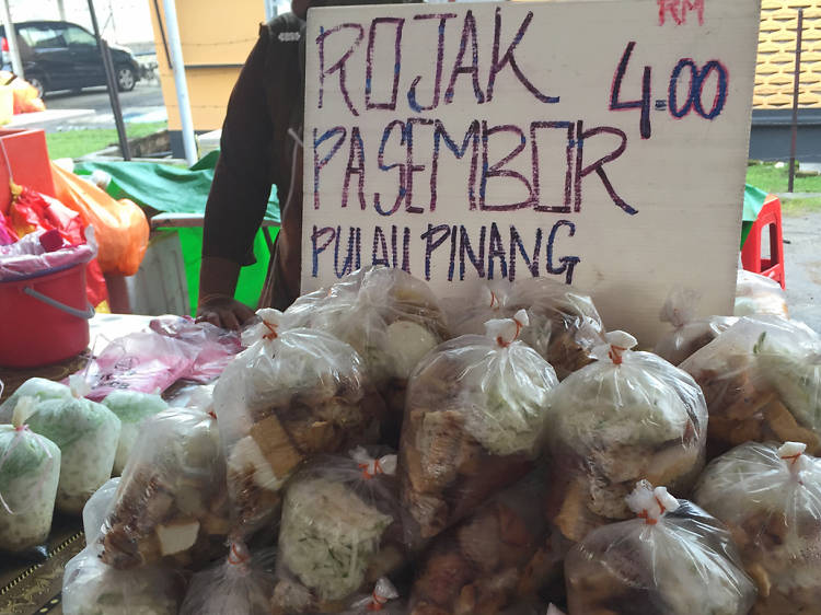 Rojak pasembur and cendol