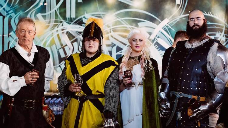 People dressed up as Game of Thrones characters for Game of Rhones