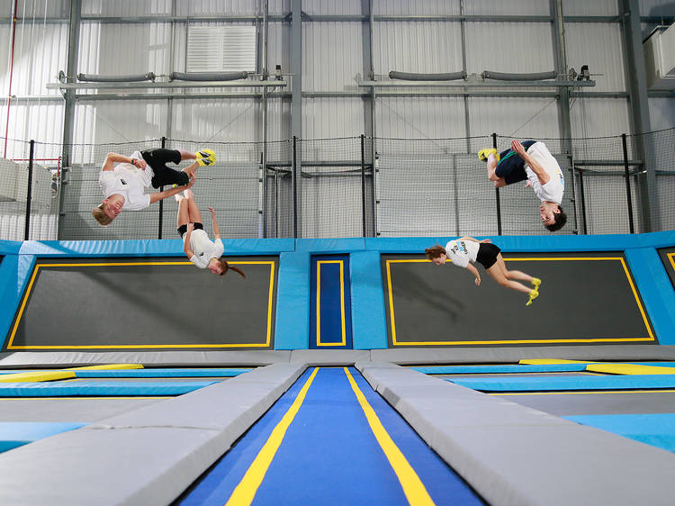 Trampolining at Oxygen