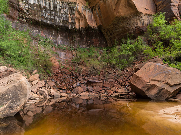 Middle Pool on Emerald Pools Trail, Zion National Park, UT