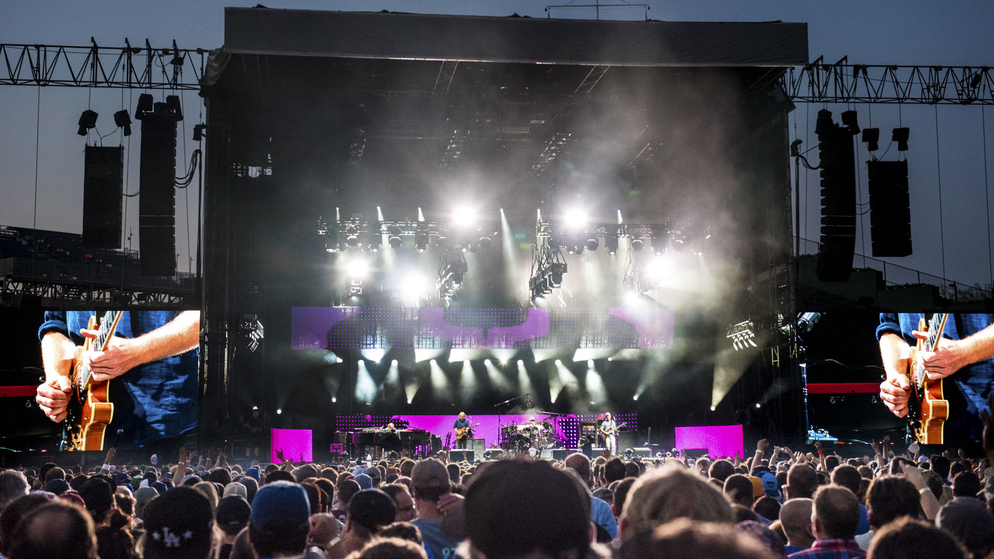 Photos of Phish playing in Chicago at Wrigley Field