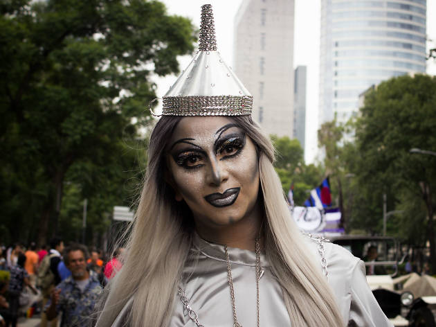 Marcha del Orgullo LGBTTTI en la CDMX La mujer de hojalata en el Marcha del Orgullo LGBTTTI en la CDMX