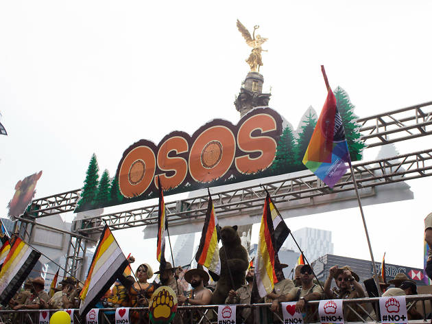 Marcha del Orgullo LGBTTTI en la CDMX Contingente de osos en la Marcha del Orgullo LGBTTTI en la CDMX