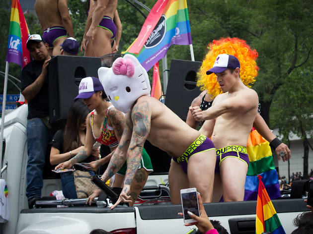 Marcha del Orgullo LGBTTTI en la CDMX Kitty en la Marcha del Orgullo LGBTTTI en la CDMX