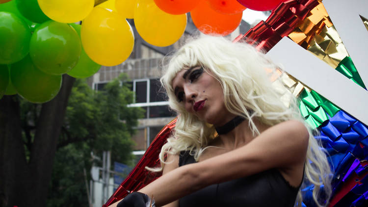 drags en la Marcha del Orgullo LGBTTTI en la CDMX