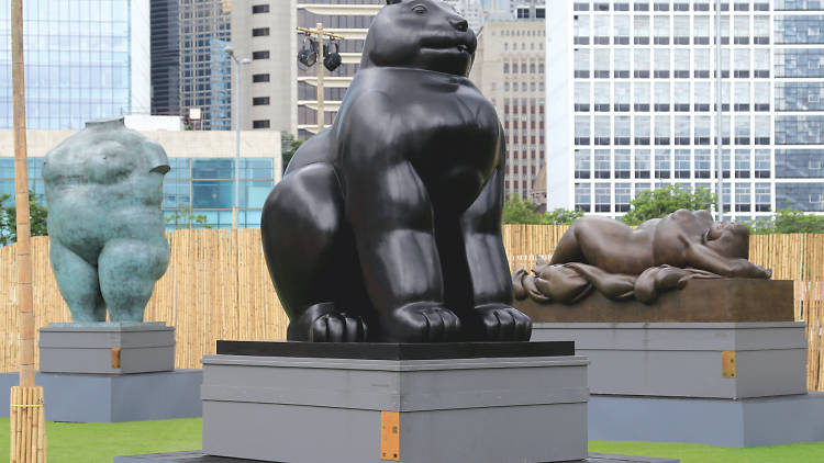 Fernando Botero sculptures at Central Harbourfront