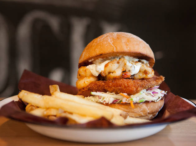 Shake em buns Shake em buns bayou burger and fries