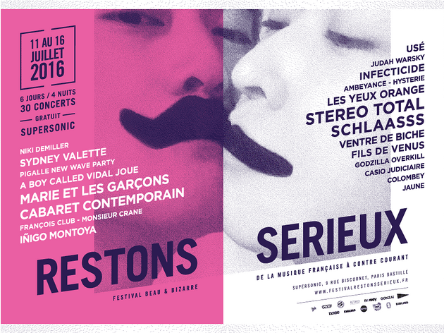 Restons Sérieux : le festival de musique française beau & bizarre Restons Sérieux : le festival de musique française beau & bizarre