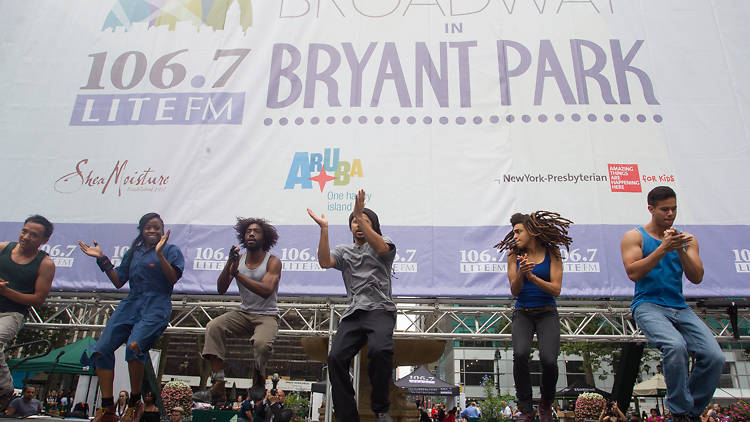 Broadway in Bryant Park