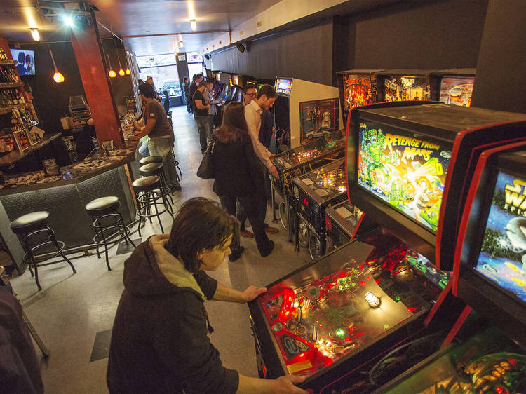 Arcade games at Two-Bit’s Retro Arcade