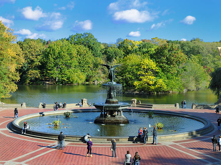 Central Park, Bethesda Fountain  Attractions in Central Park, New York