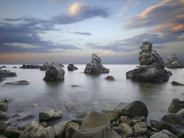 Resultado de imagen de lloret del mar  Cala del Frares