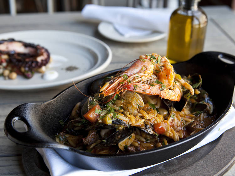 Greek Shellfish Paella at MP Taverna