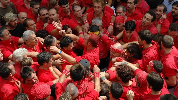 The 'pinya': Passion for the 'castellers' from inside