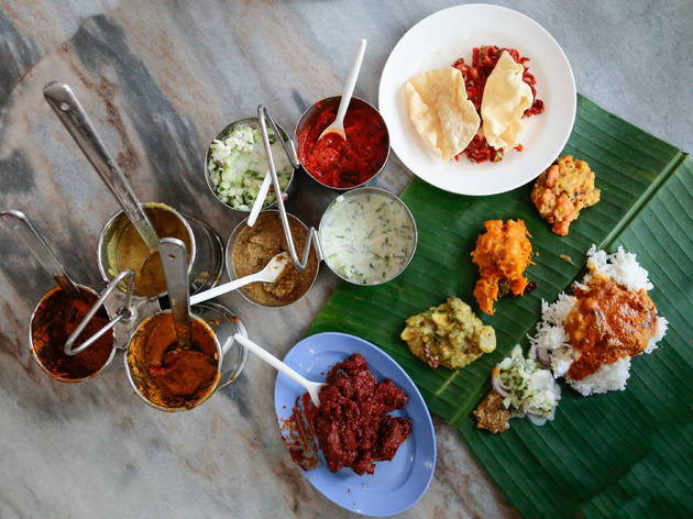 Banana leaf rice at Devi's Corner, from RM7.50 Banana leaf rice at Devi's Corner, from RM7.50