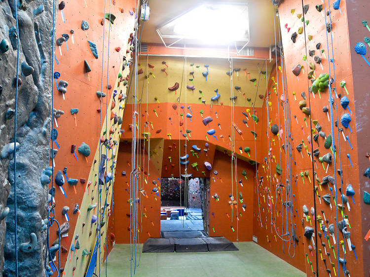 The Climbing Wall at Manhattan Plaza Health Club