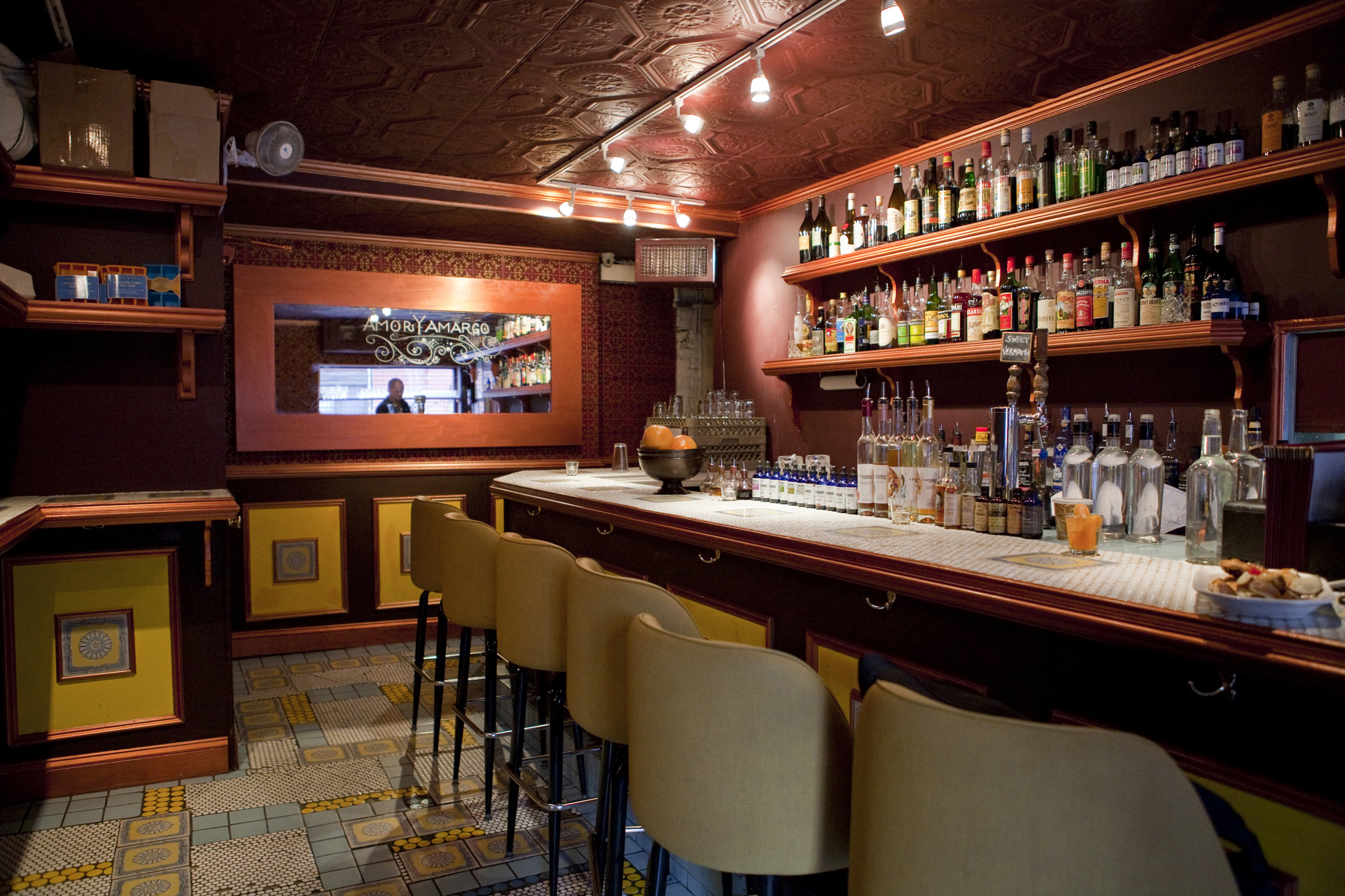 Popular bitters bar Amor y Amargo has reopened at its original East Village address