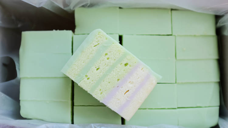 Pandan layer cake