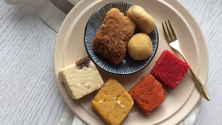 Indian sweets at Jai Hind