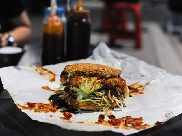 Ramly burger at Brader John Burger Ramly burger at Brader John Burger