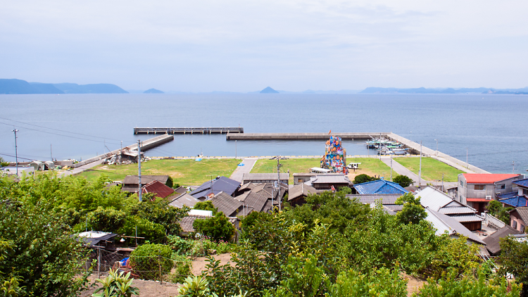 夏休みは島で過ごす。