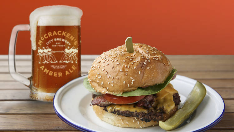 ADV - McCrackens Amber Ale and burger DO NOT USE