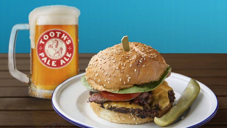 ADV - Tooths Pale Ale and burger DO NOT USE