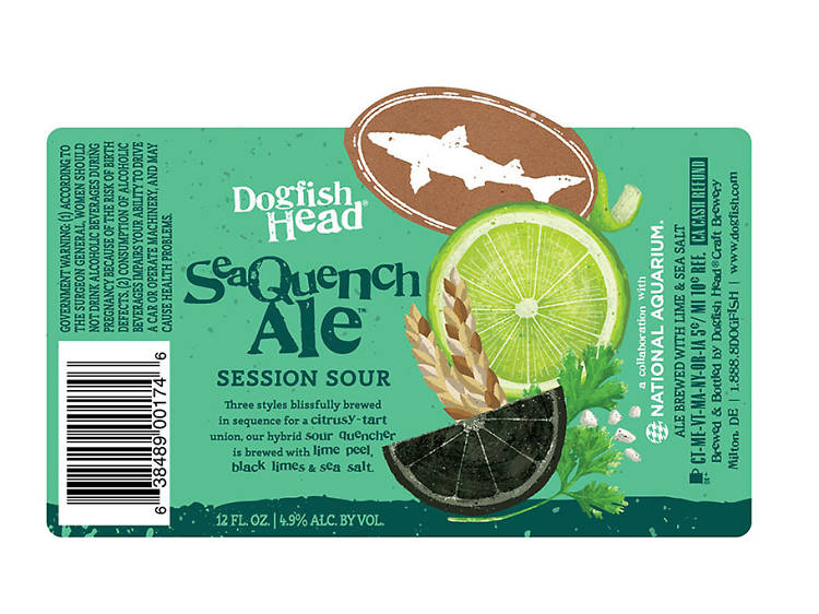 SeaQuench Ale, Dogfish Head Brewery, Milton, DE