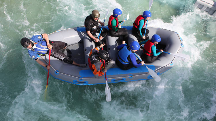 For intensity... Try rafting at Lee Valley White Water Centre