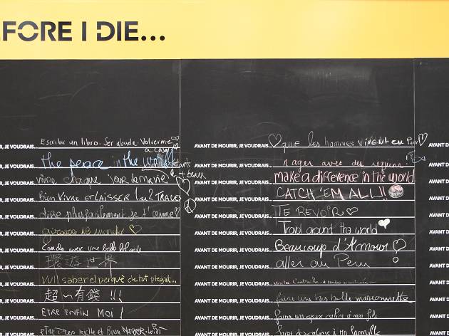 street art Before I Die gare de Lyon dernières volontés street art Before I Die gare de Lyon dernières volontés
