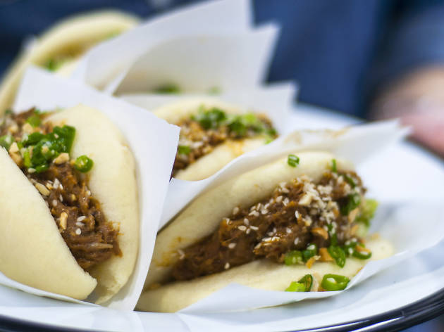 Gangon bao Gangon'un hazırladığı bao sandviçleri
