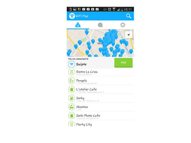 Aplicação Wifimap Aplicação Wifimap