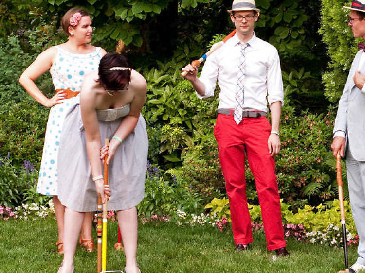 Play a round of croquet