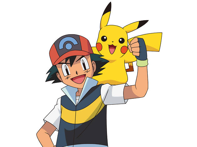 Ash Ketchum e Pikachu,os protagonistas da série de animação Pokémon Ash Ketchum e Pikachu,os protagonistas da série de animação Pokémon