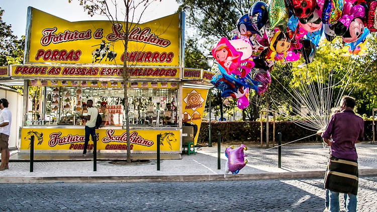 Banca de farturas na Feira da Luz