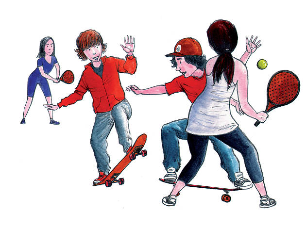 Ilustração desportistas Ilustração desportistas
