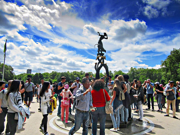 A sculpture in Green Park, London A sculpture in Green Park, London