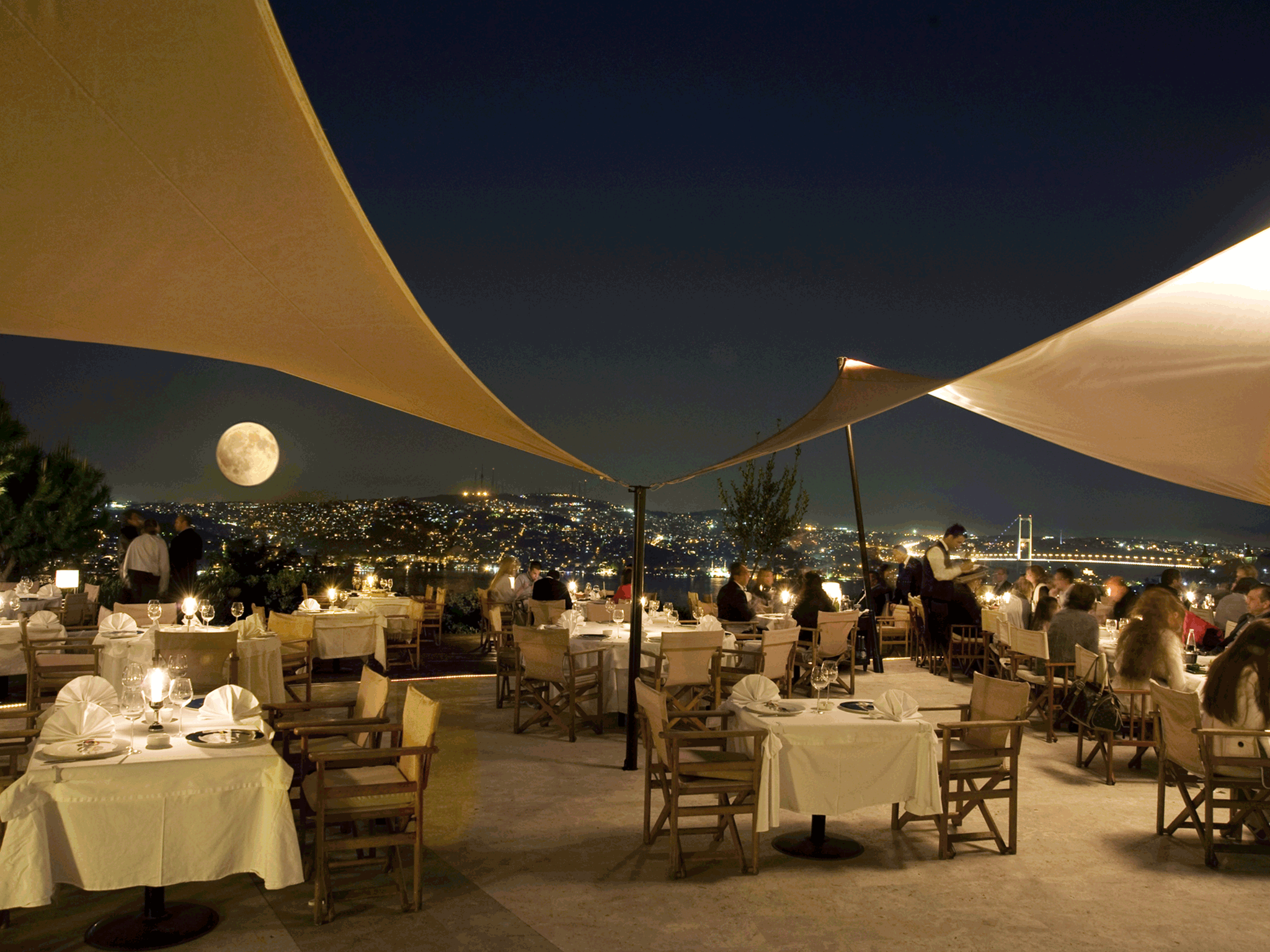 sunset restaurants in ulus istanbul